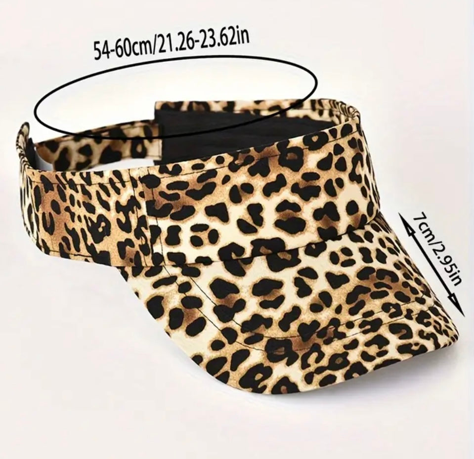 Leopard Sun visor