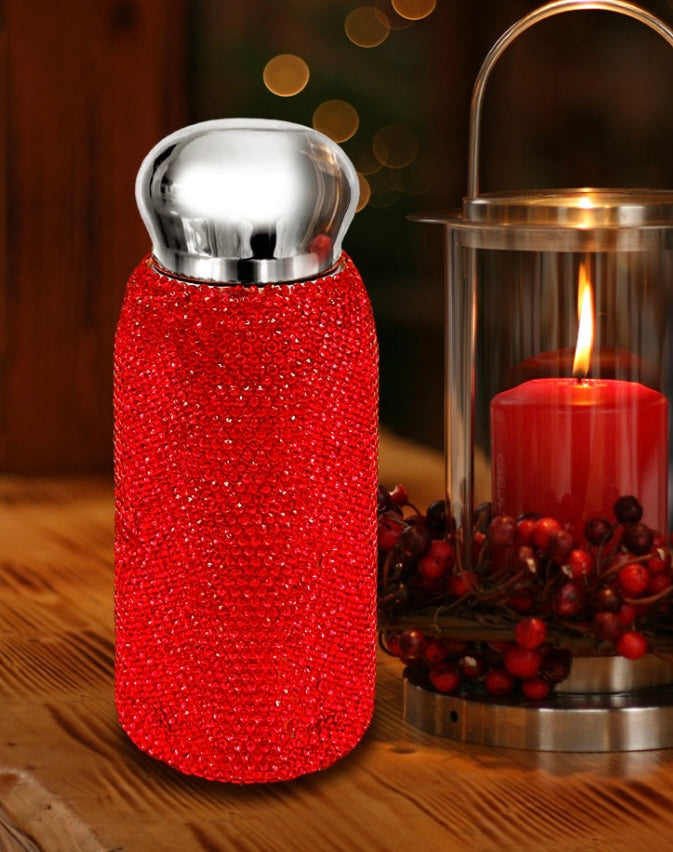Bling Studded 8oz Insulated Stainless Steel Water Bottle