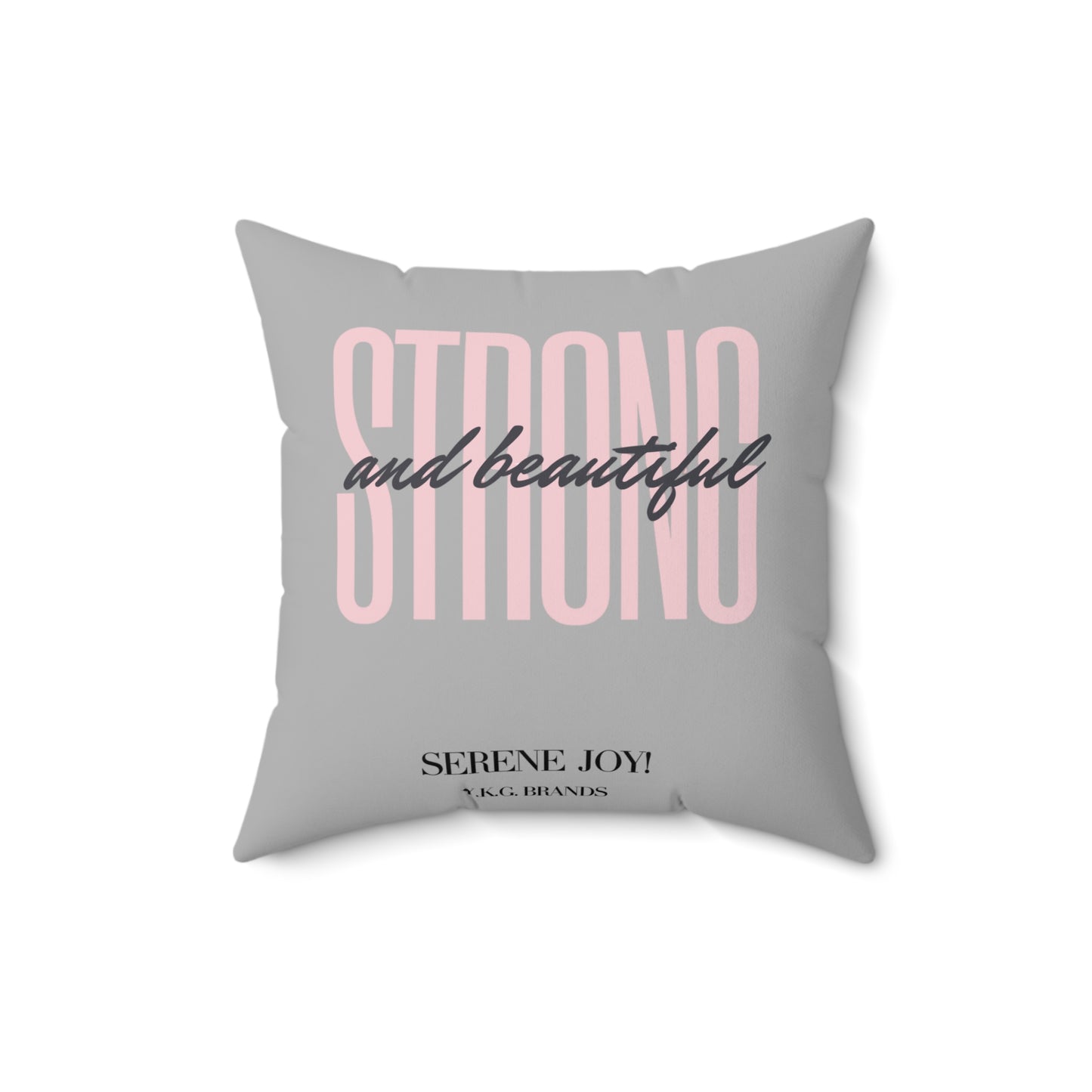 Strong and Beautiful Spun Polyester Square Pillow