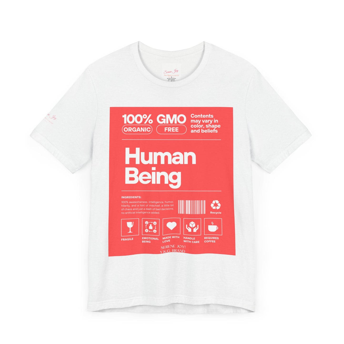 Serene Joy-Human Tag Unisex Jersey Short Sleeve Tee