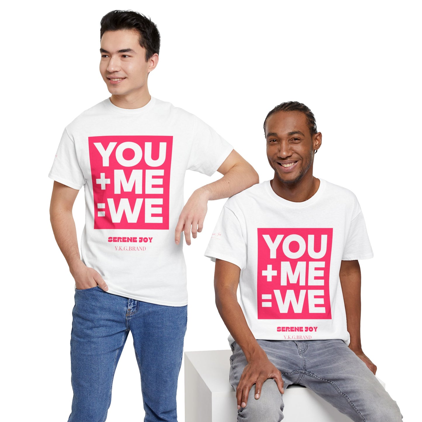 You+Me=We Unisex Heavy Cotton Tee