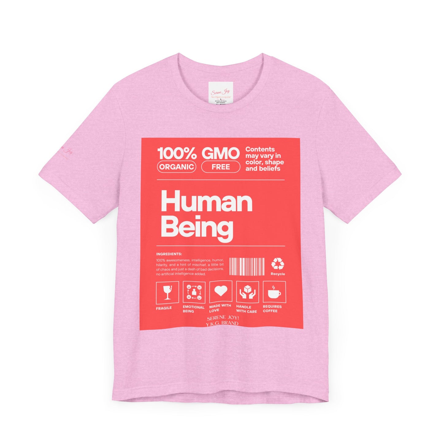 Serene Joy-Human Tag Unisex Jersey Short Sleeve Tee