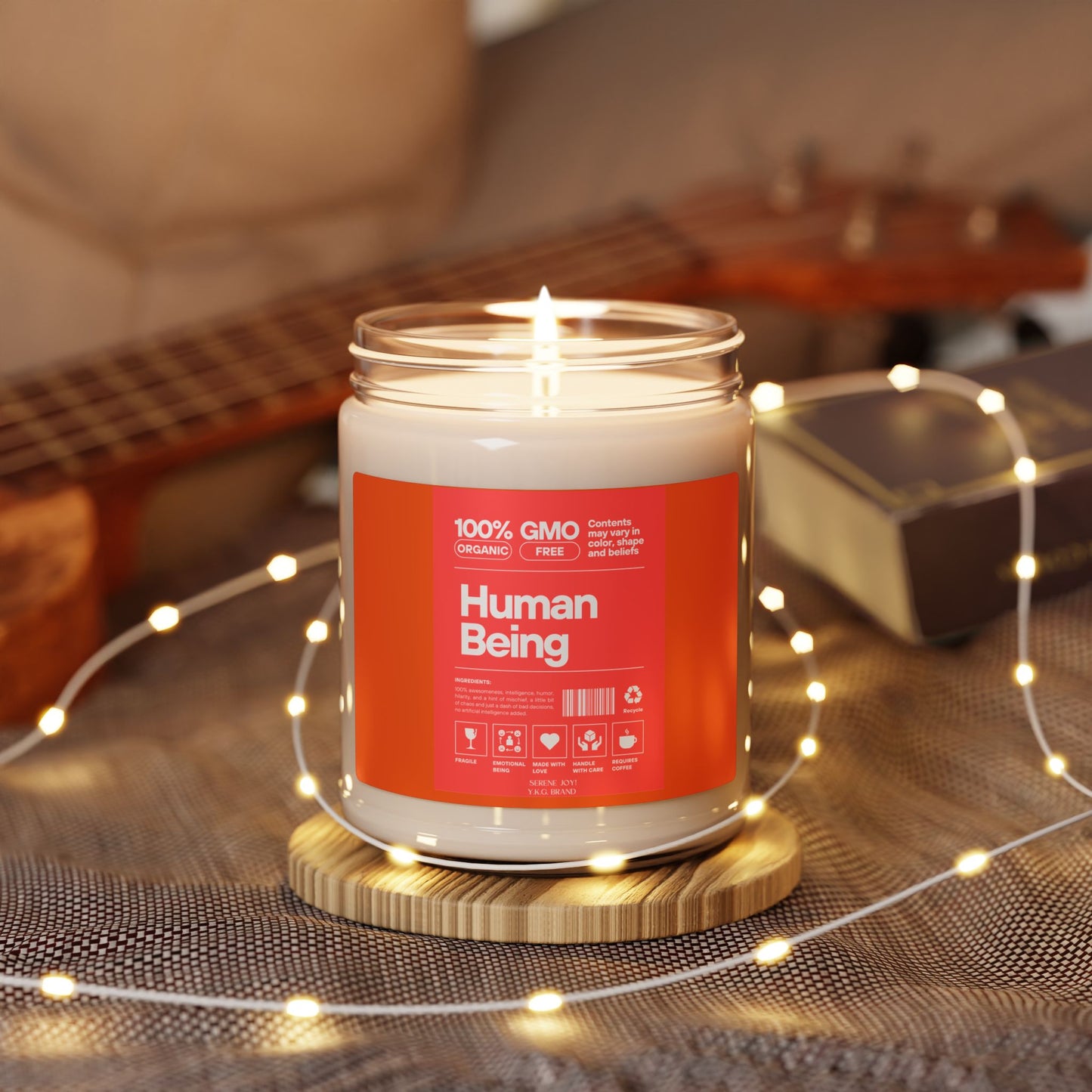 "Human Being" Scented Soy Candle, 9oz