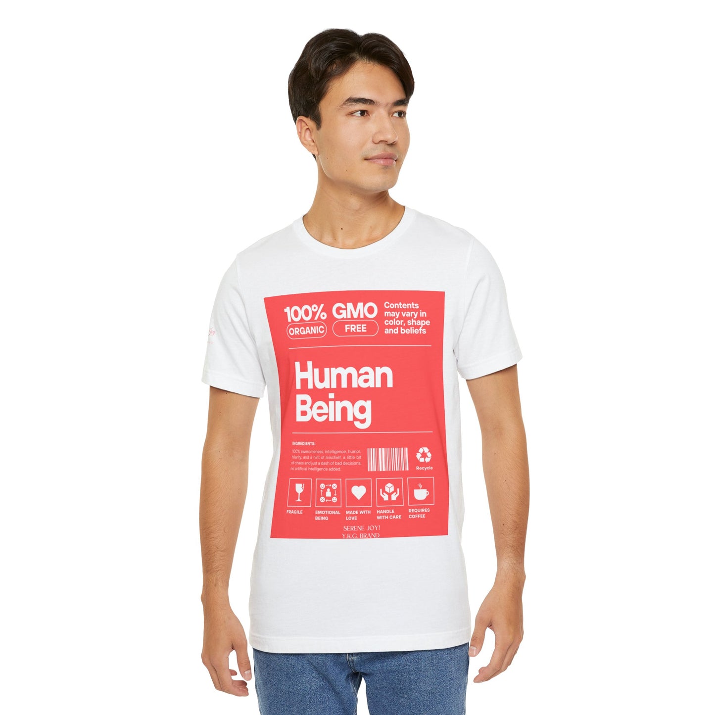 Serene Joy-Human Tag Unisex Jersey Short Sleeve Tee