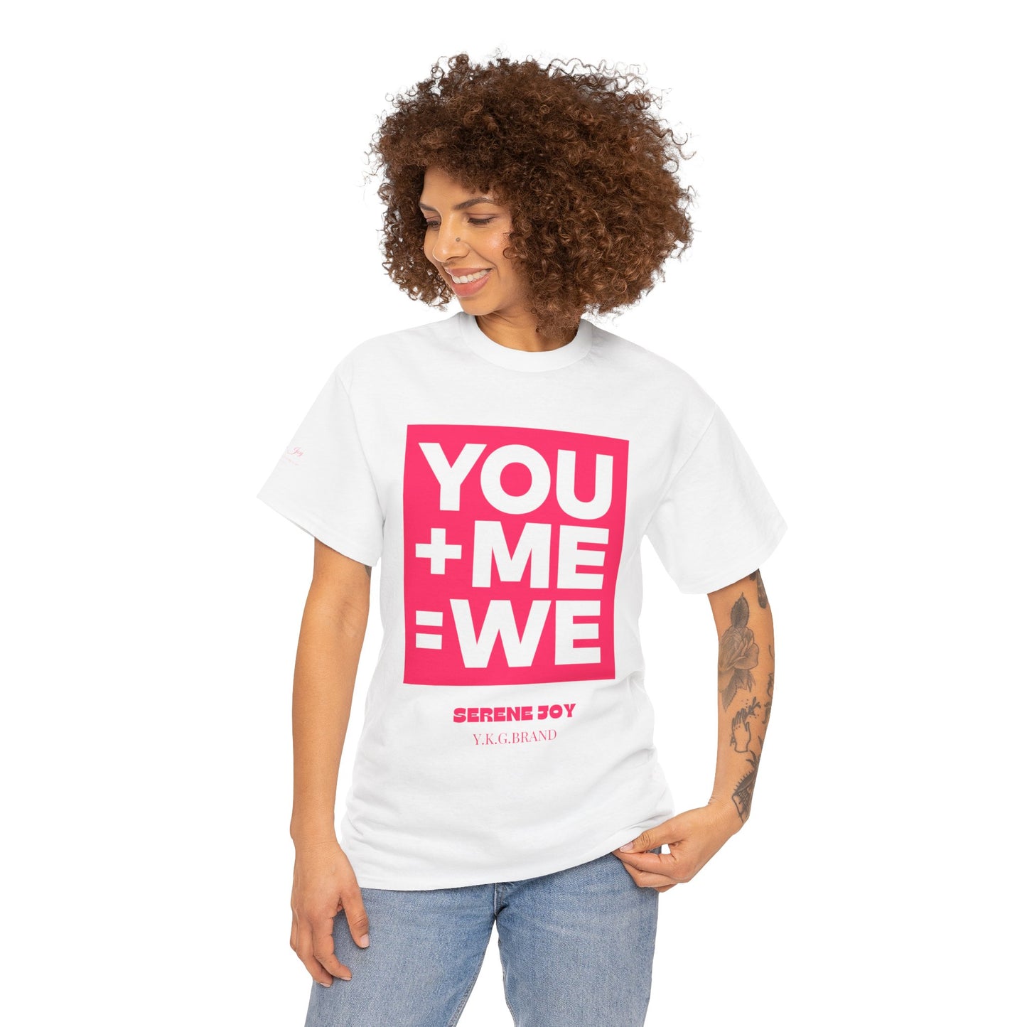 You+Me=We Unisex Heavy Cotton Tee