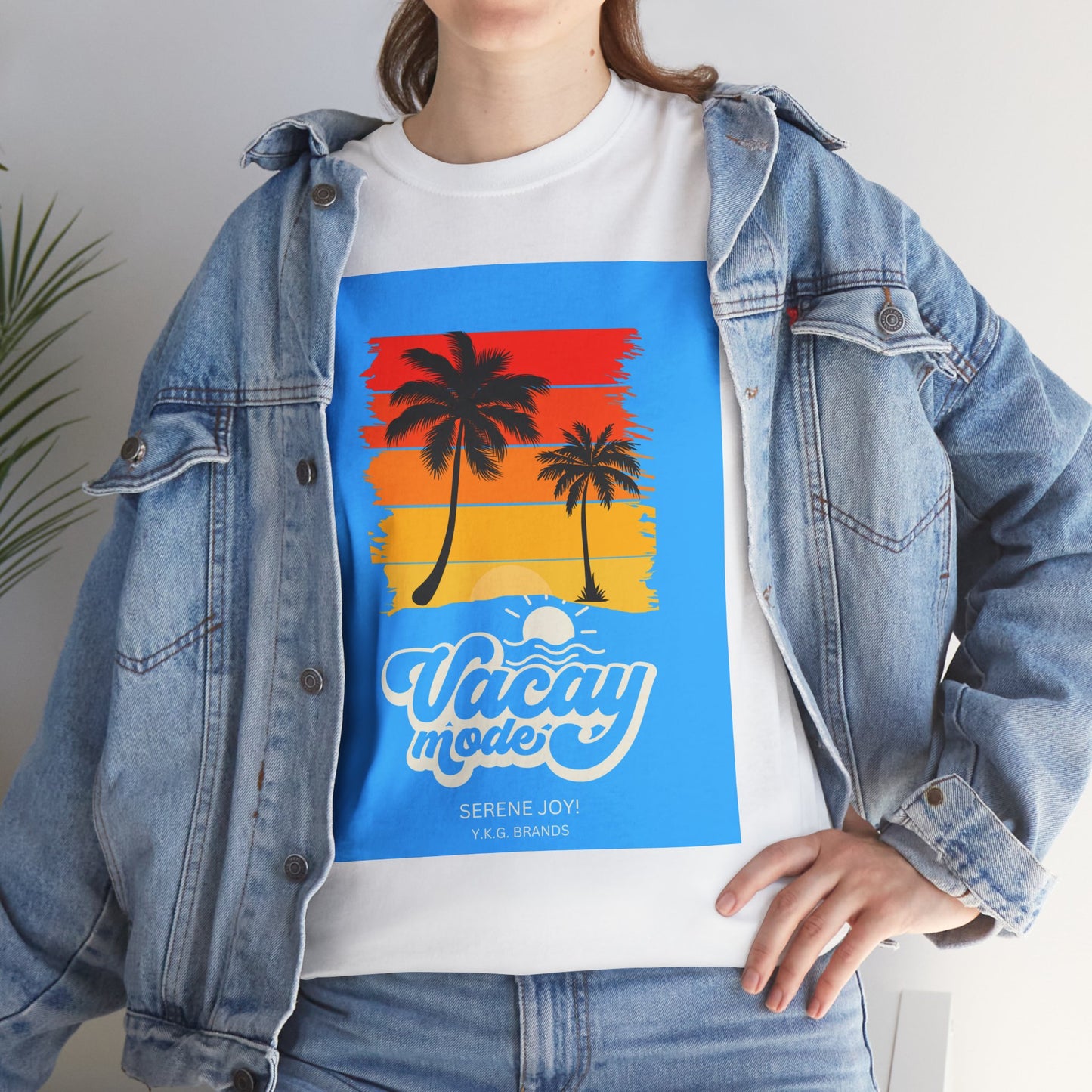 "Vacay Mode" Unisex Heavy Cotton Tee