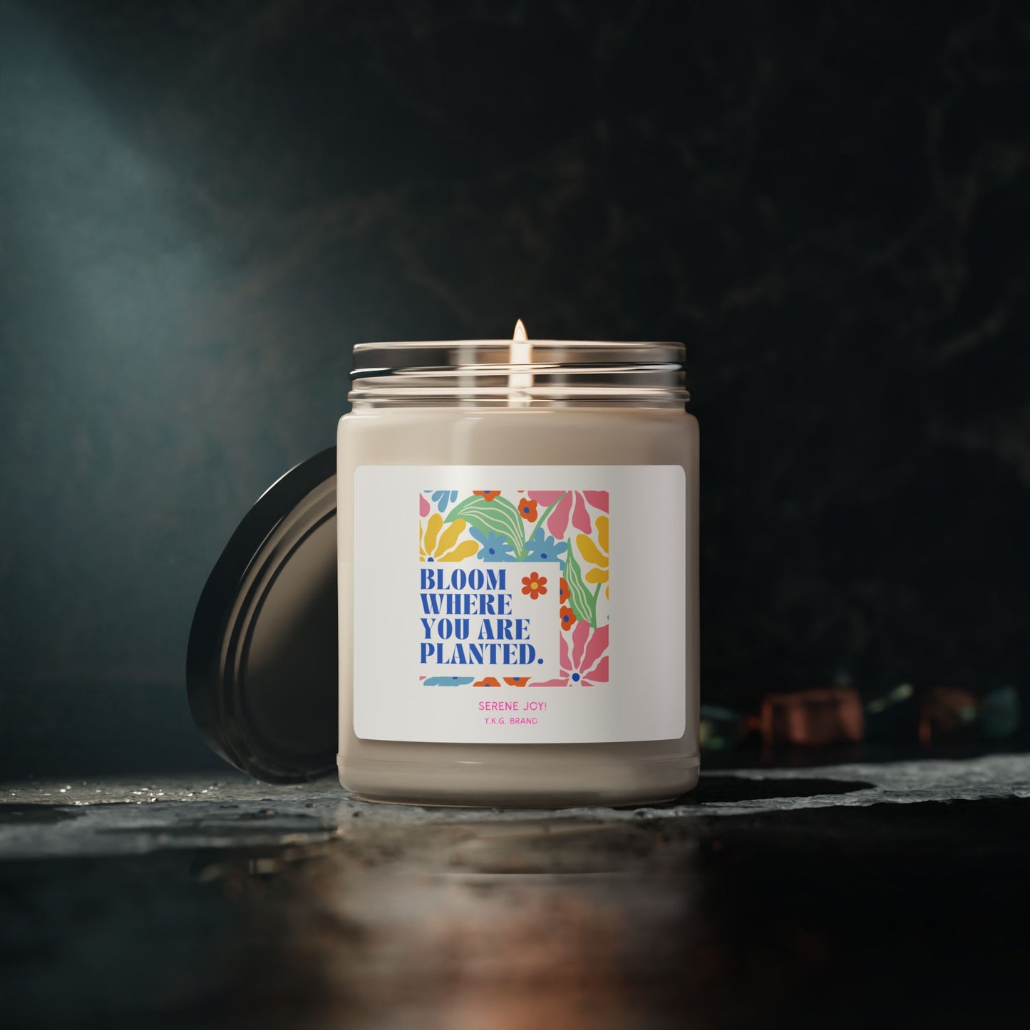 "Bloom" Scented Soy Candle, 9oz