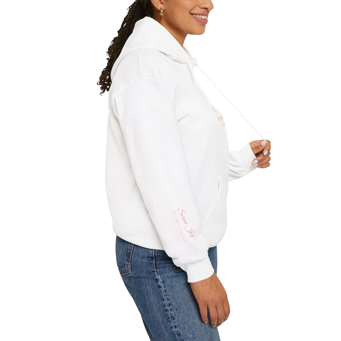 Serene joy-Human Tag-Hooded Sweatshirt