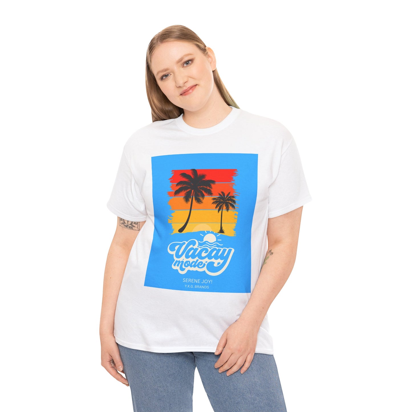 "Vacay Mode" Unisex Heavy Cotton Tee