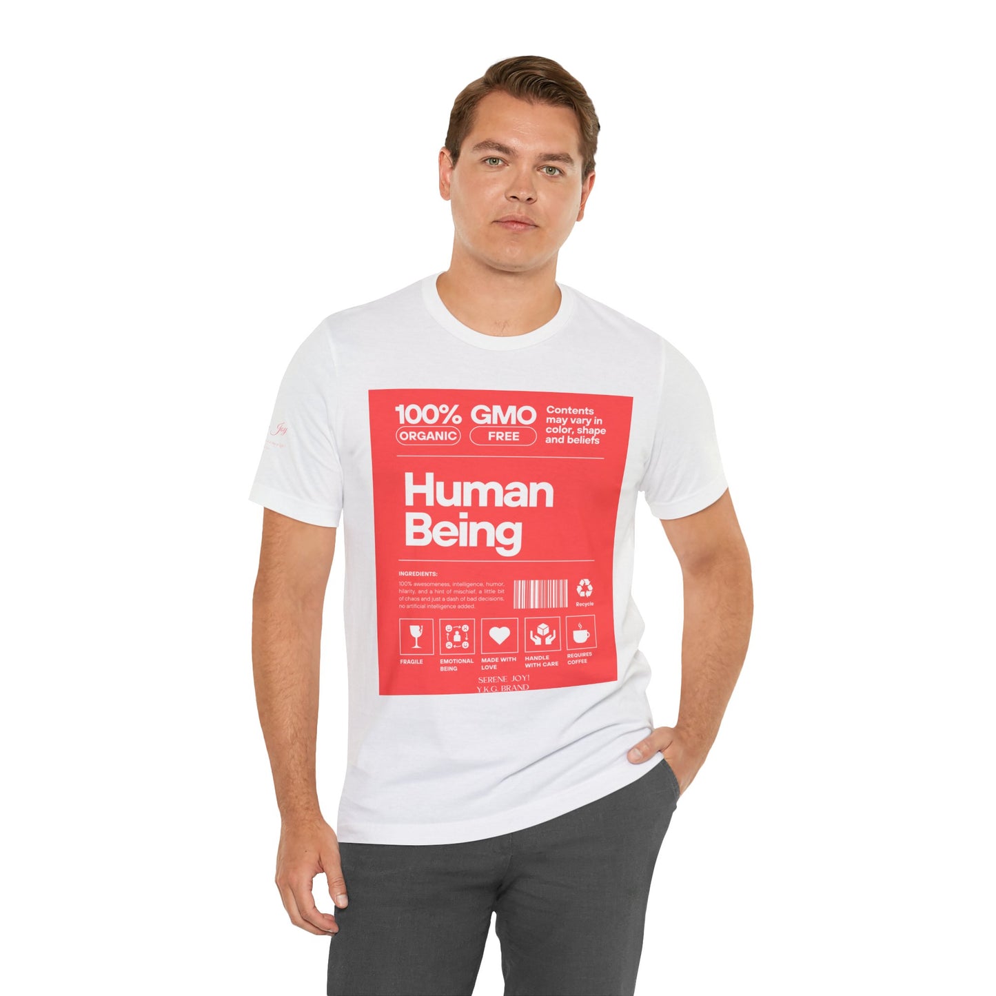 Serene Joy-Human Tag Unisex Jersey Short Sleeve Tee