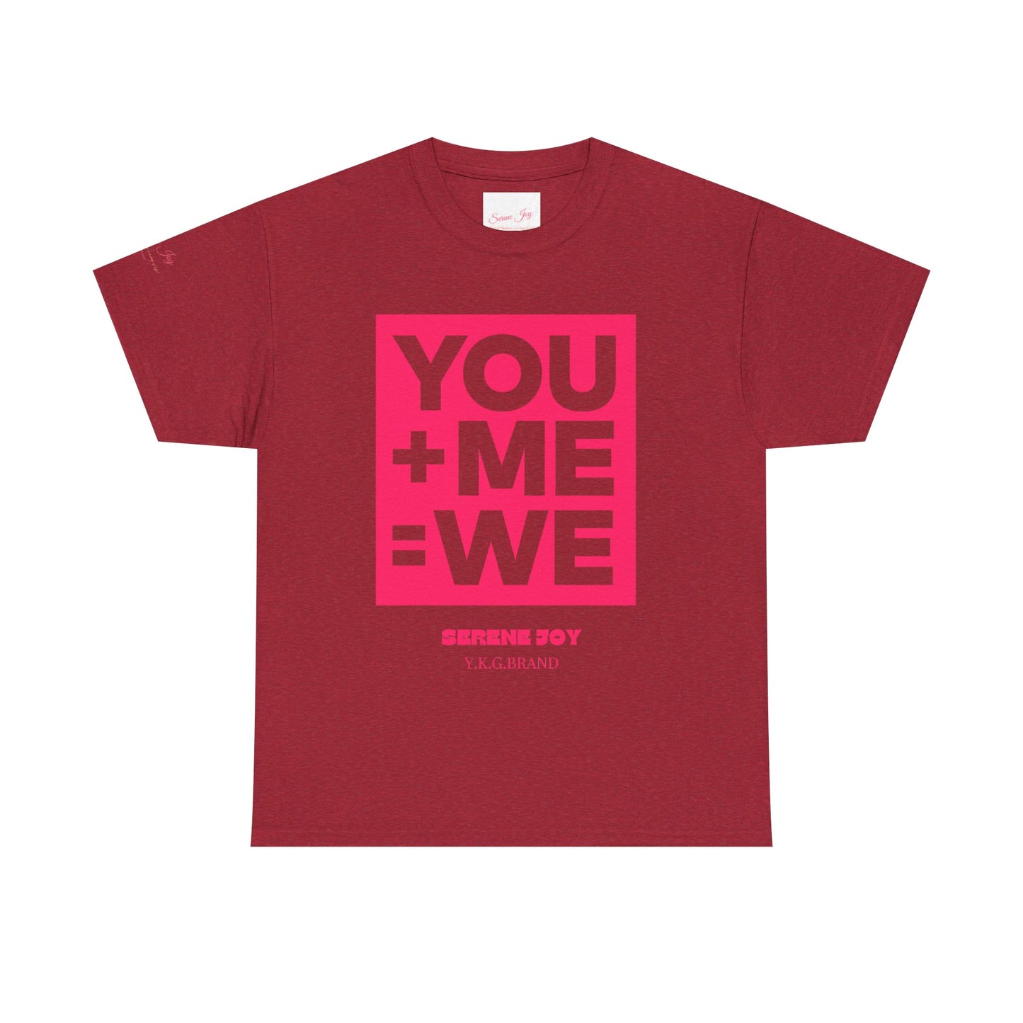 You+Me=We Unisex Heavy Cotton Tee