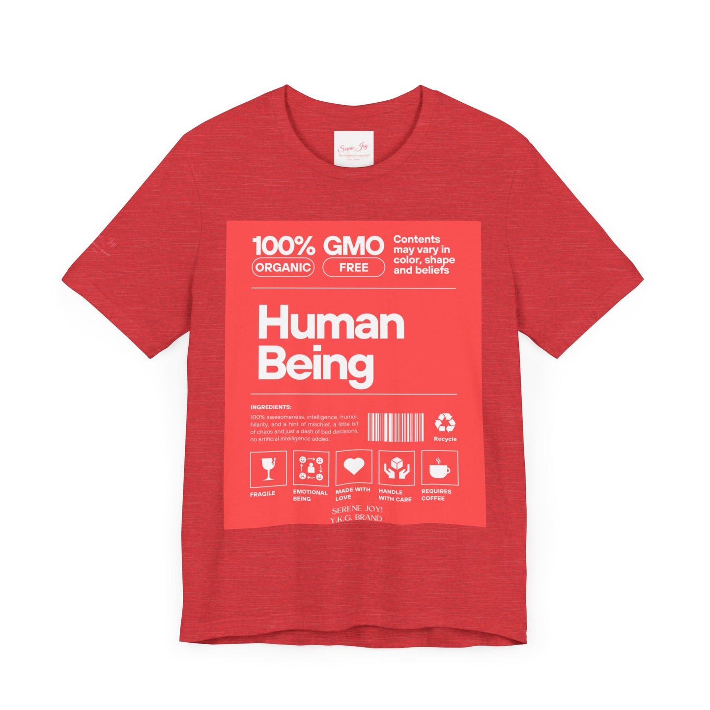 Serene Joy-Human Tag Unisex Jersey Short Sleeve Tee