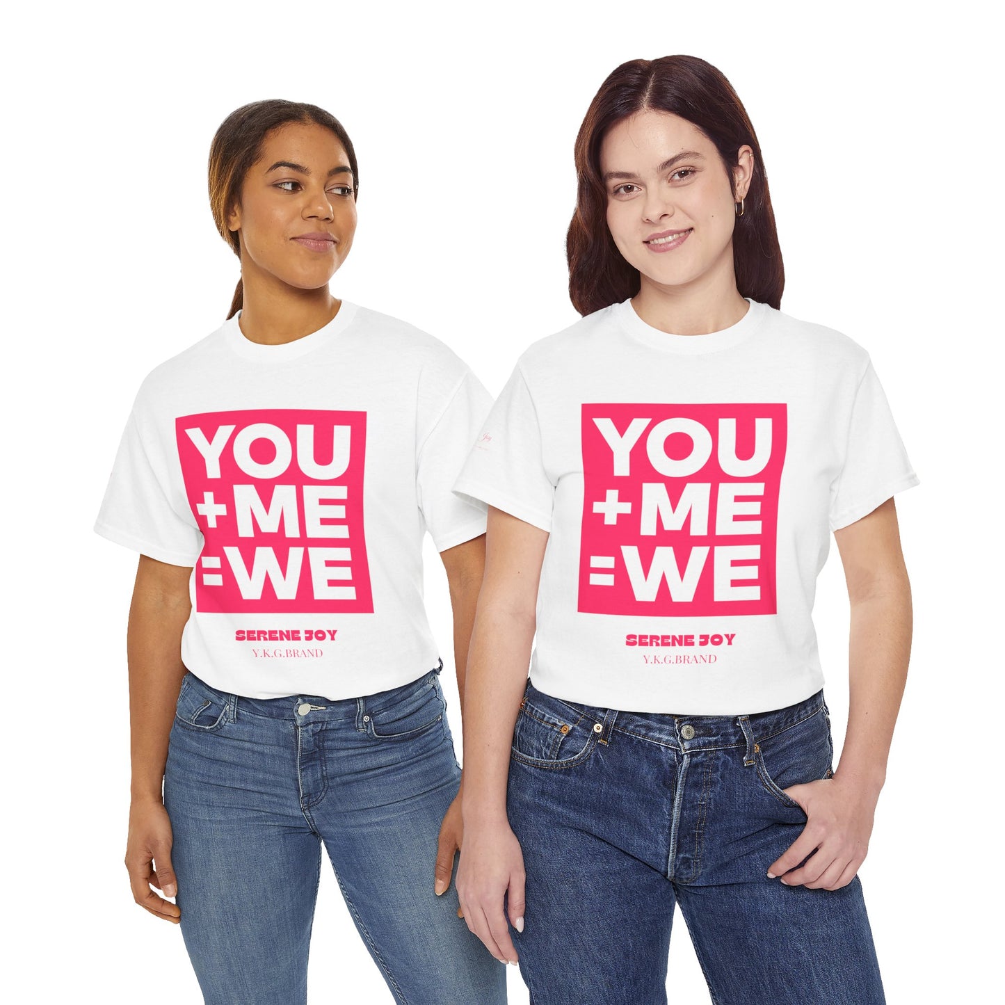 You+Me=We Unisex Heavy Cotton Tee