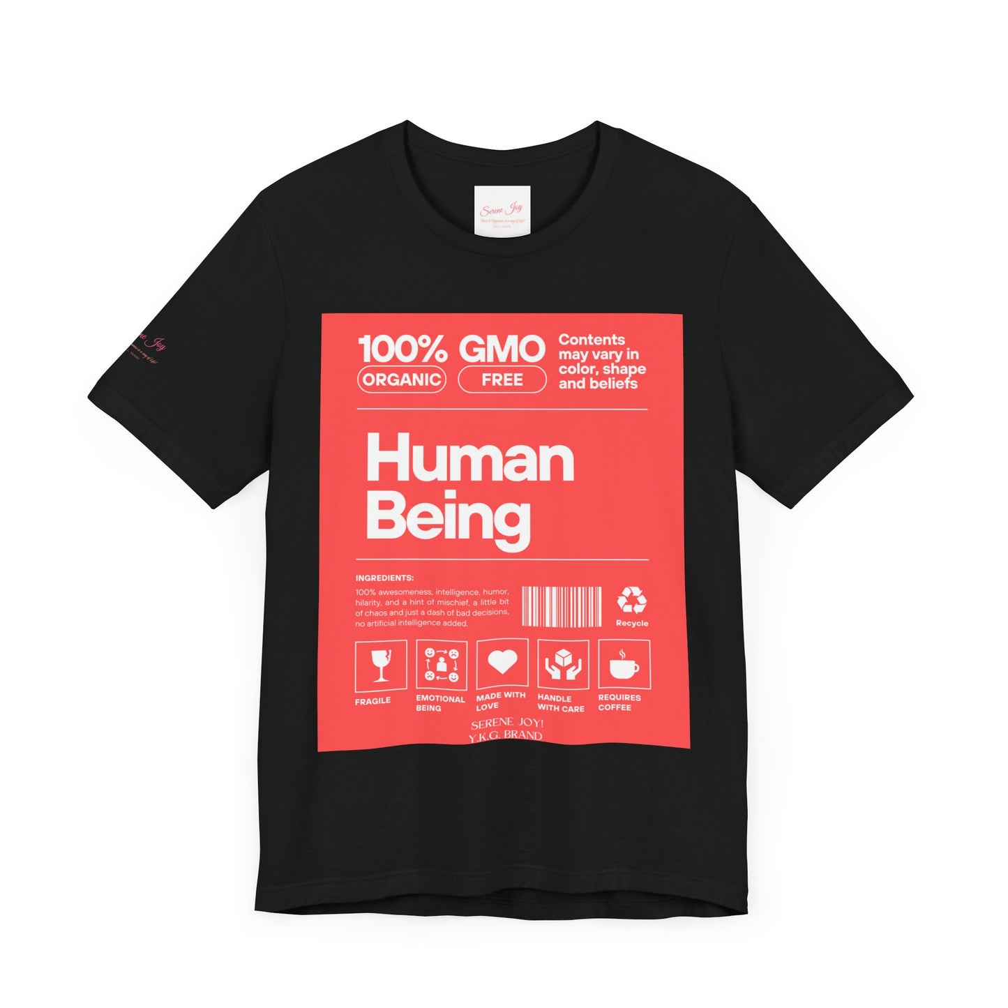 Serene Joy-Human Tag Unisex Jersey Short Sleeve Tee