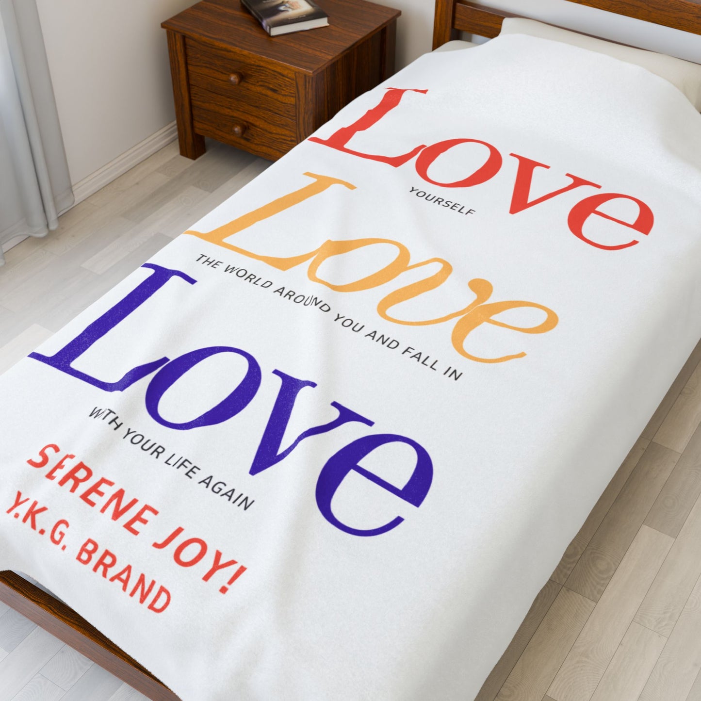 "Self Love" Velveteen Plush Blanket