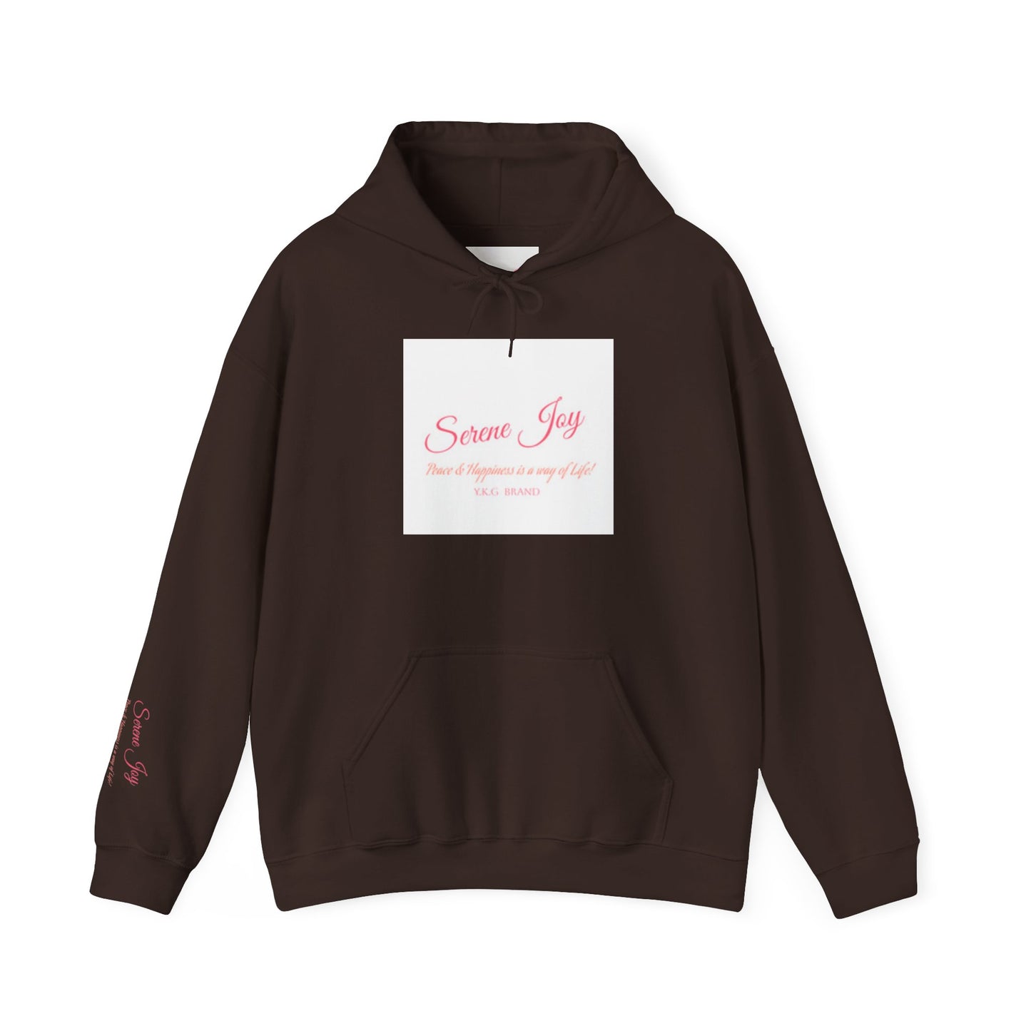 Serene joy-Human Tag-Hooded Sweatshirt