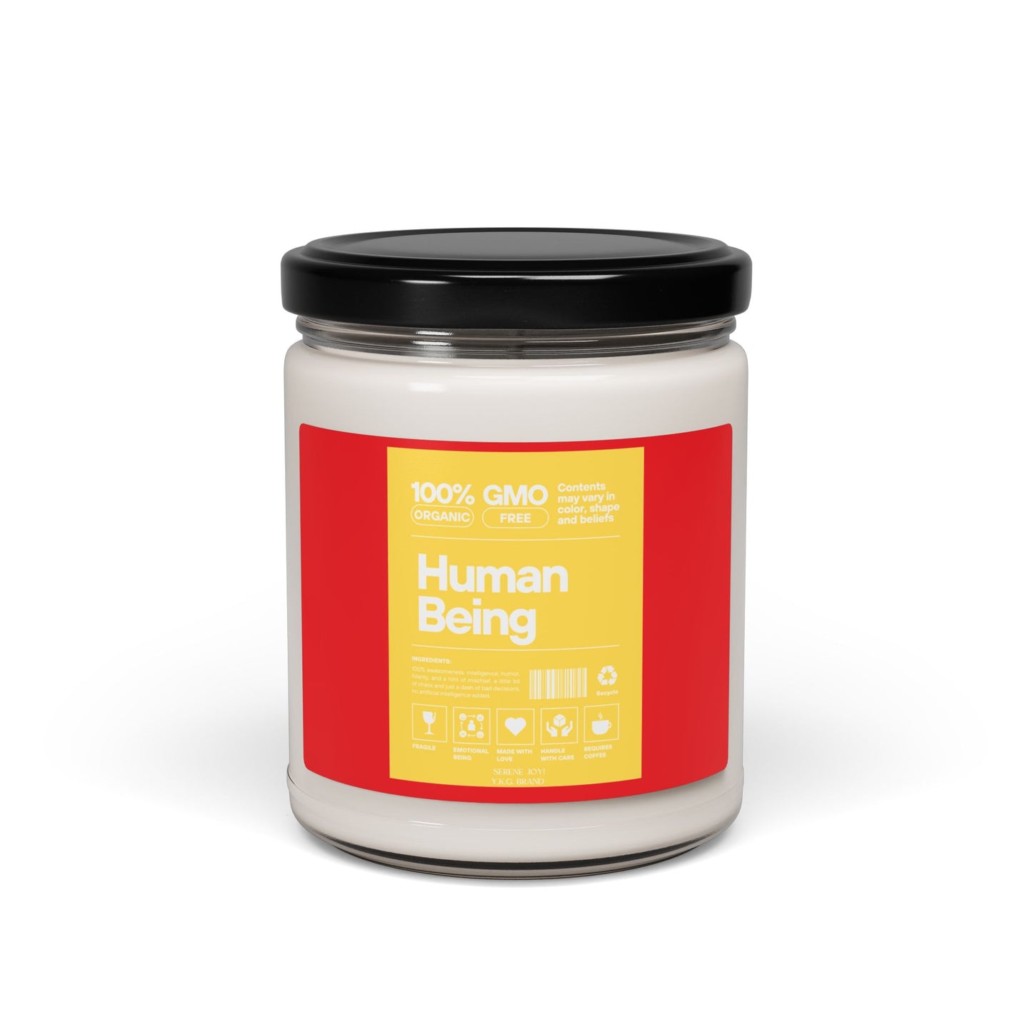 "Human Being" Scented Soy Candle, 9oz