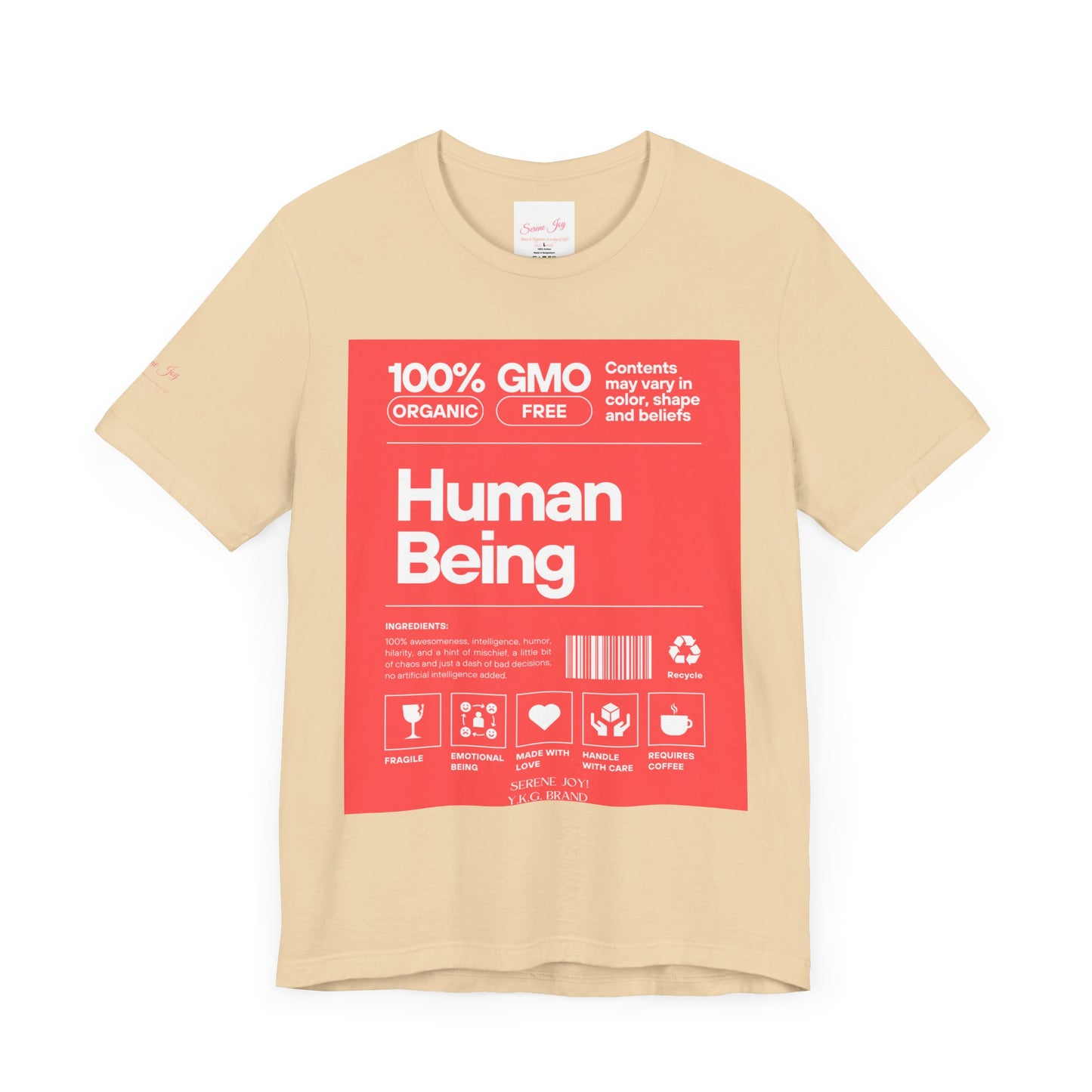 Serene Joy-Human Tag Unisex Jersey Short Sleeve Tee