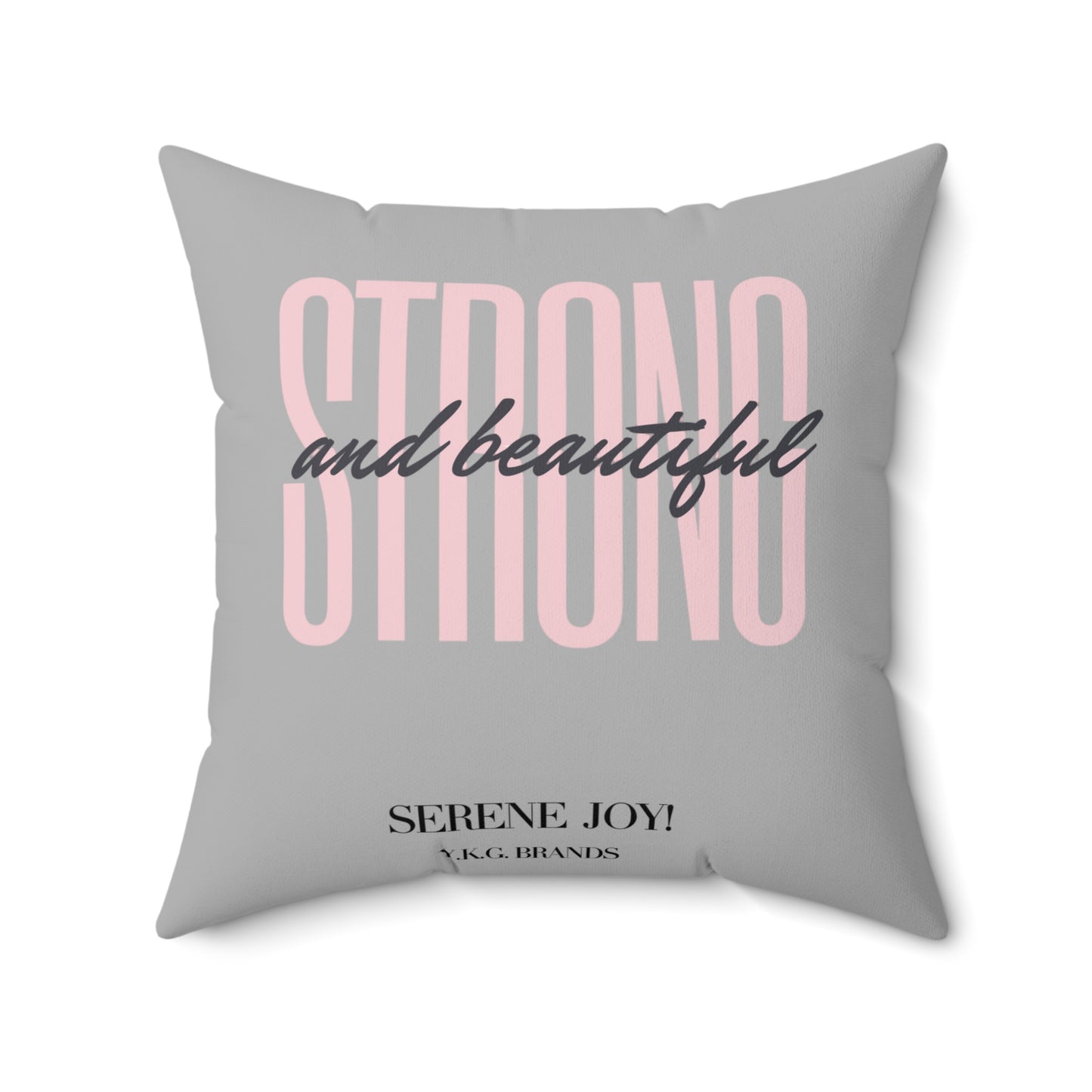 Strong and Beautiful Spun Polyester Square Pillow