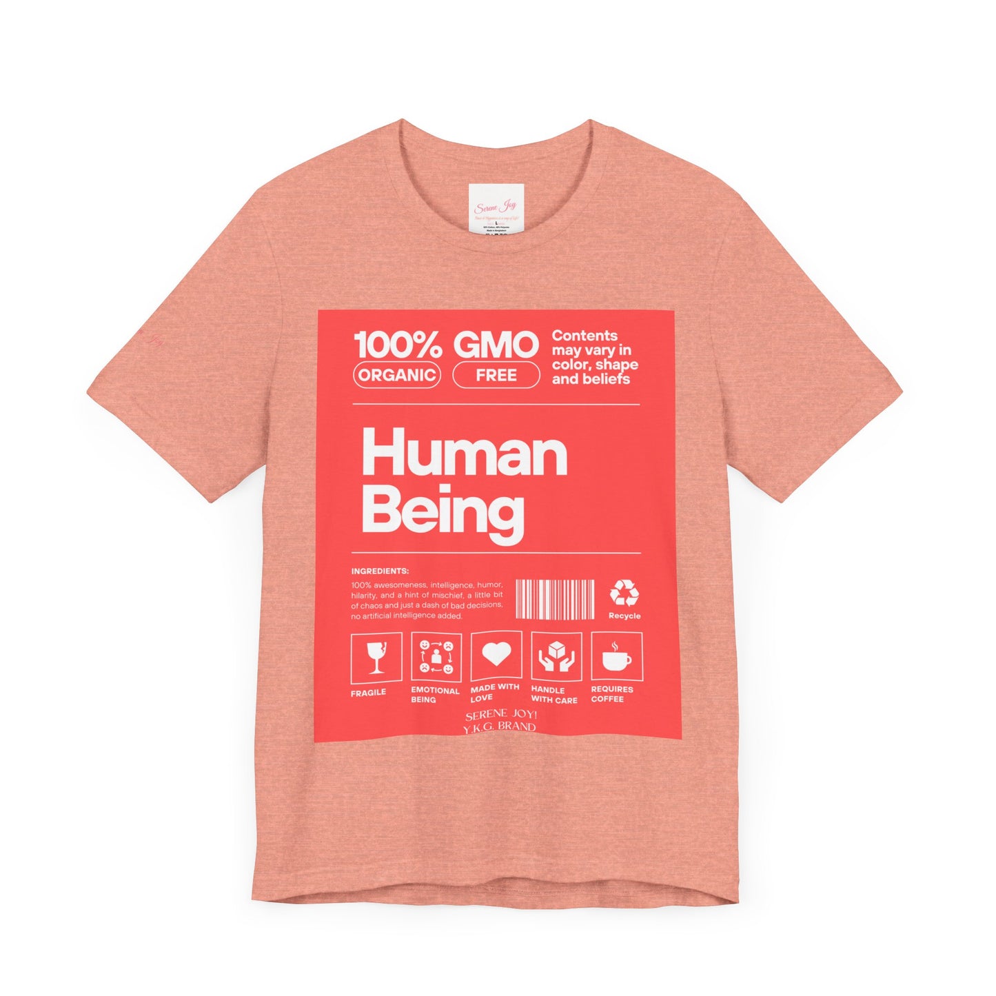 Serene Joy-Human Tag Unisex Jersey Short Sleeve Tee