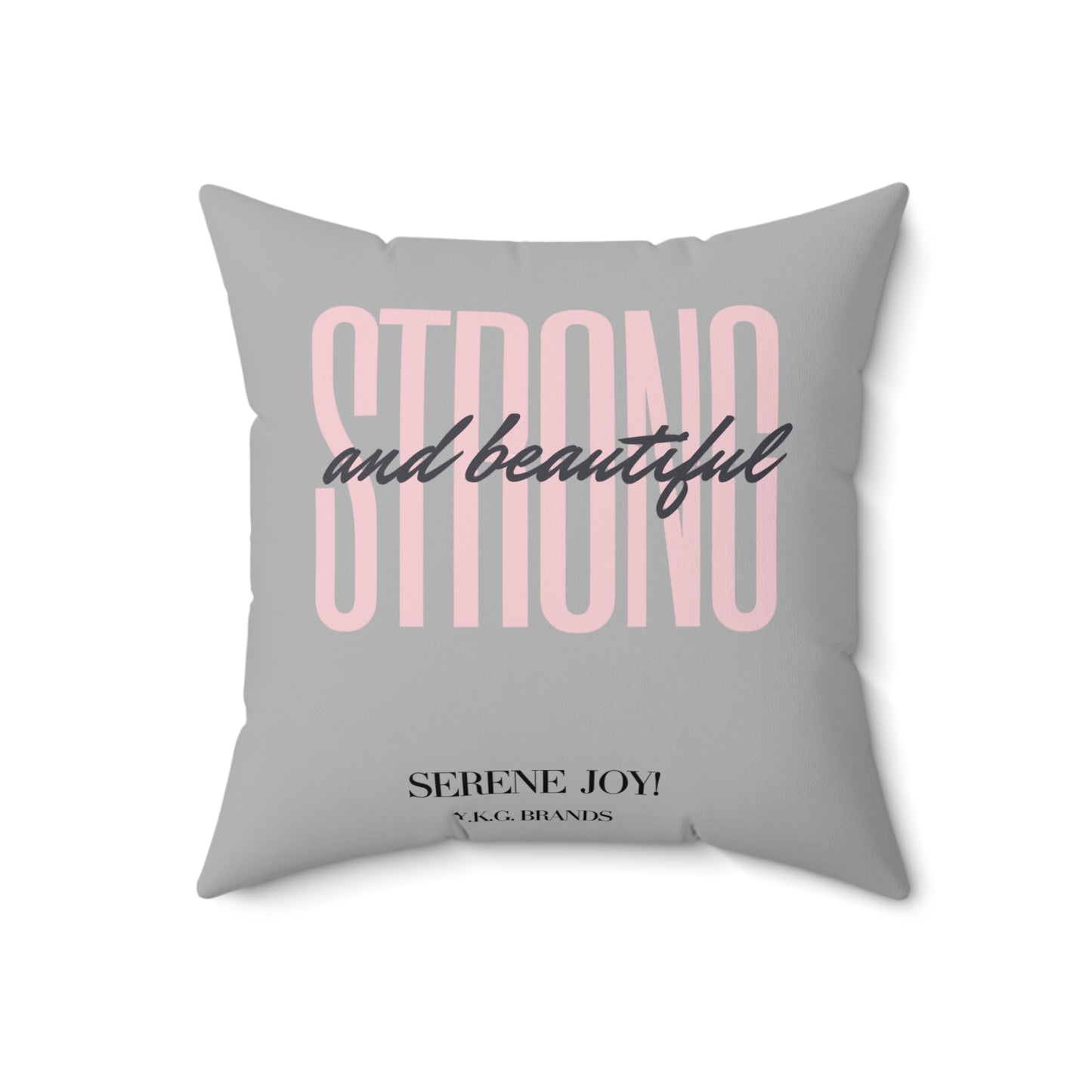 Strong and Beautiful Spun Polyester Square Pillow