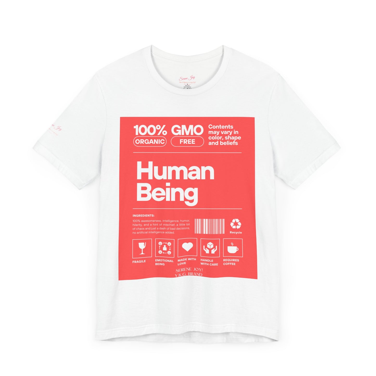 Serene Joy-Human Tag Unisex Jersey Short Sleeve Tee