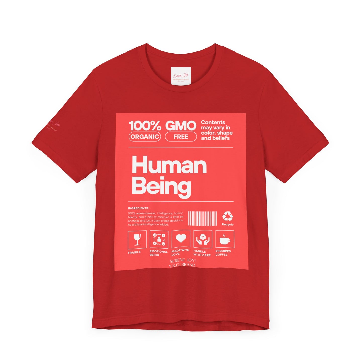 Serene Joy-Human Tag Unisex Jersey Short Sleeve Tee