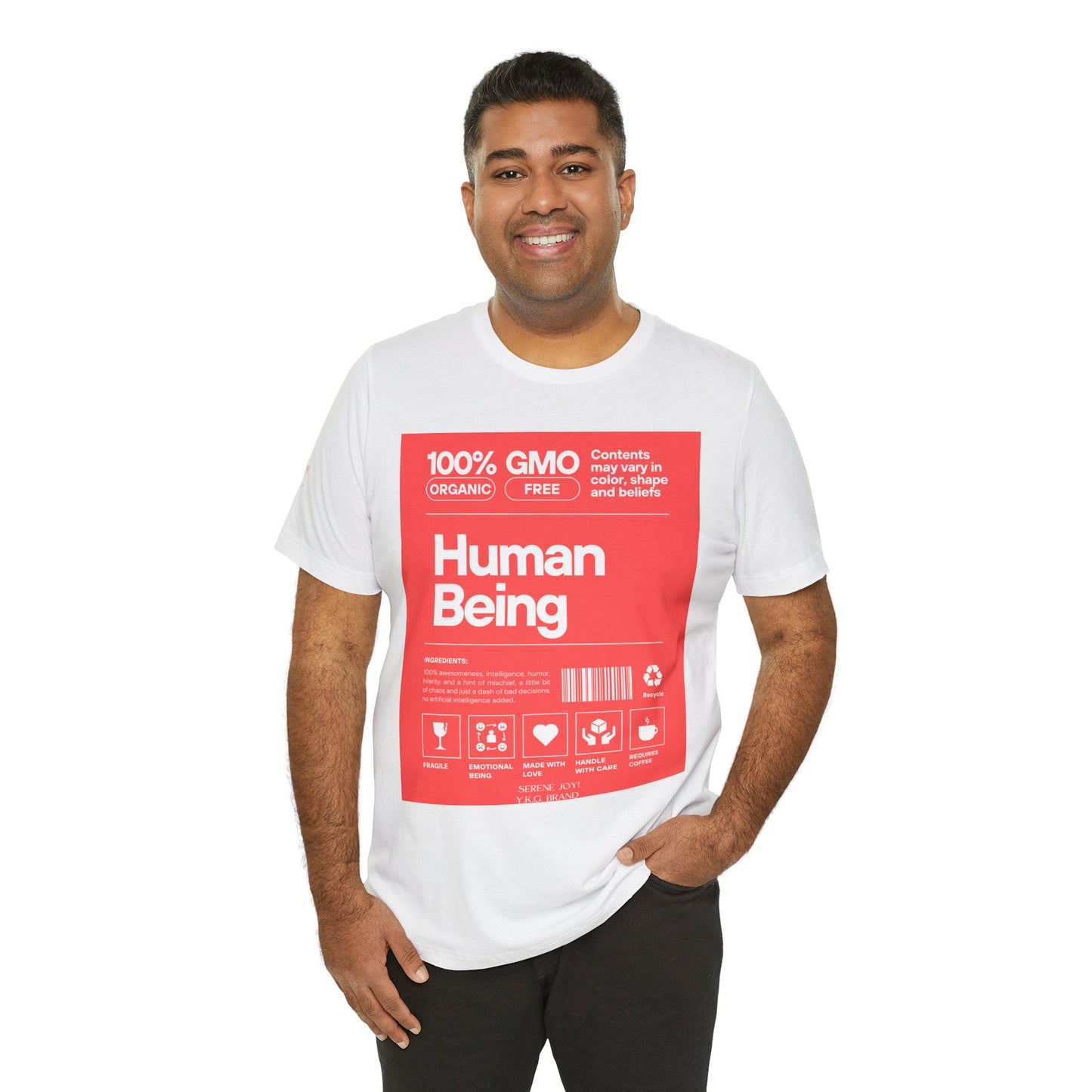 Serene Joy-Human Tag Unisex Jersey Short Sleeve Tee