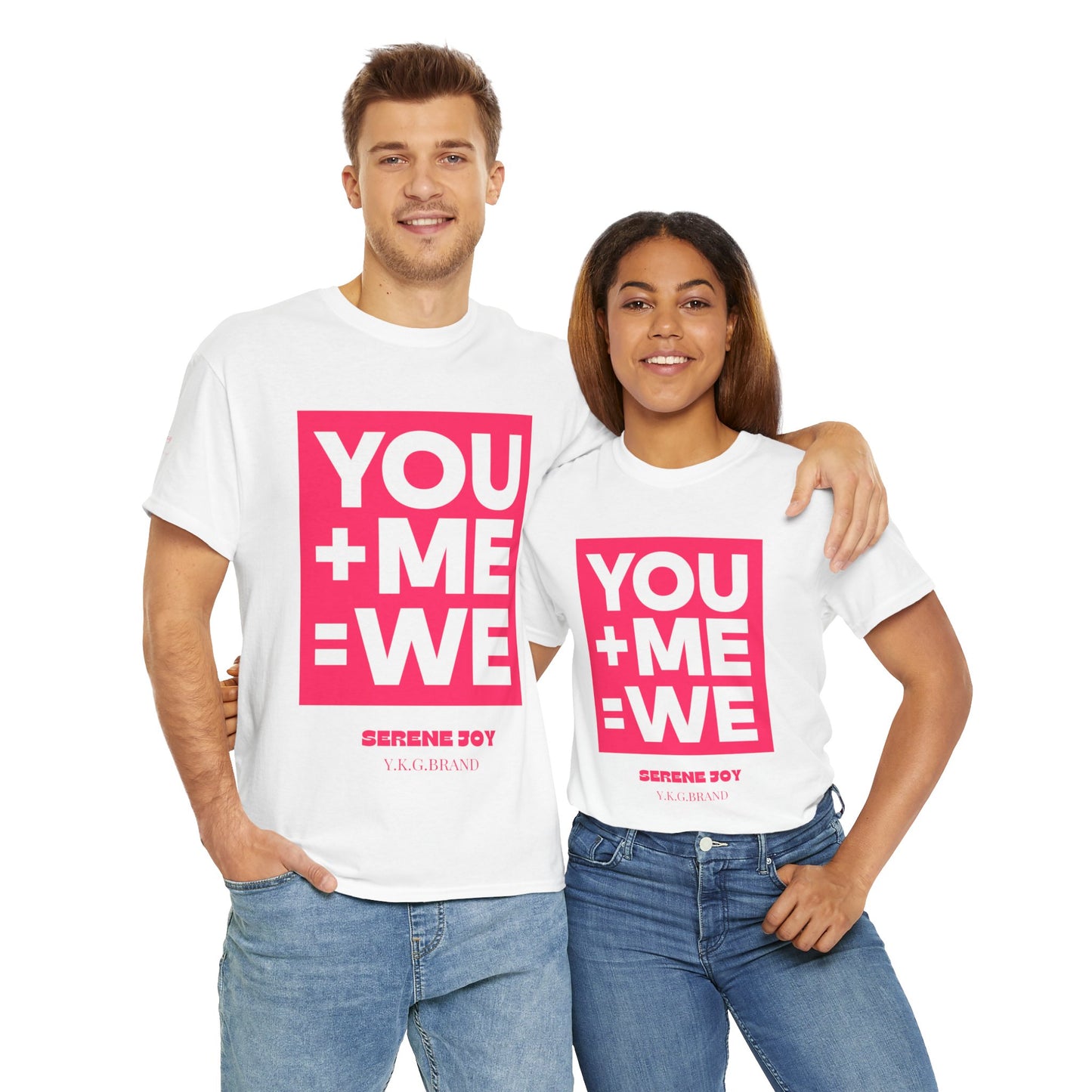 You+Me=We Unisex Heavy Cotton Tee