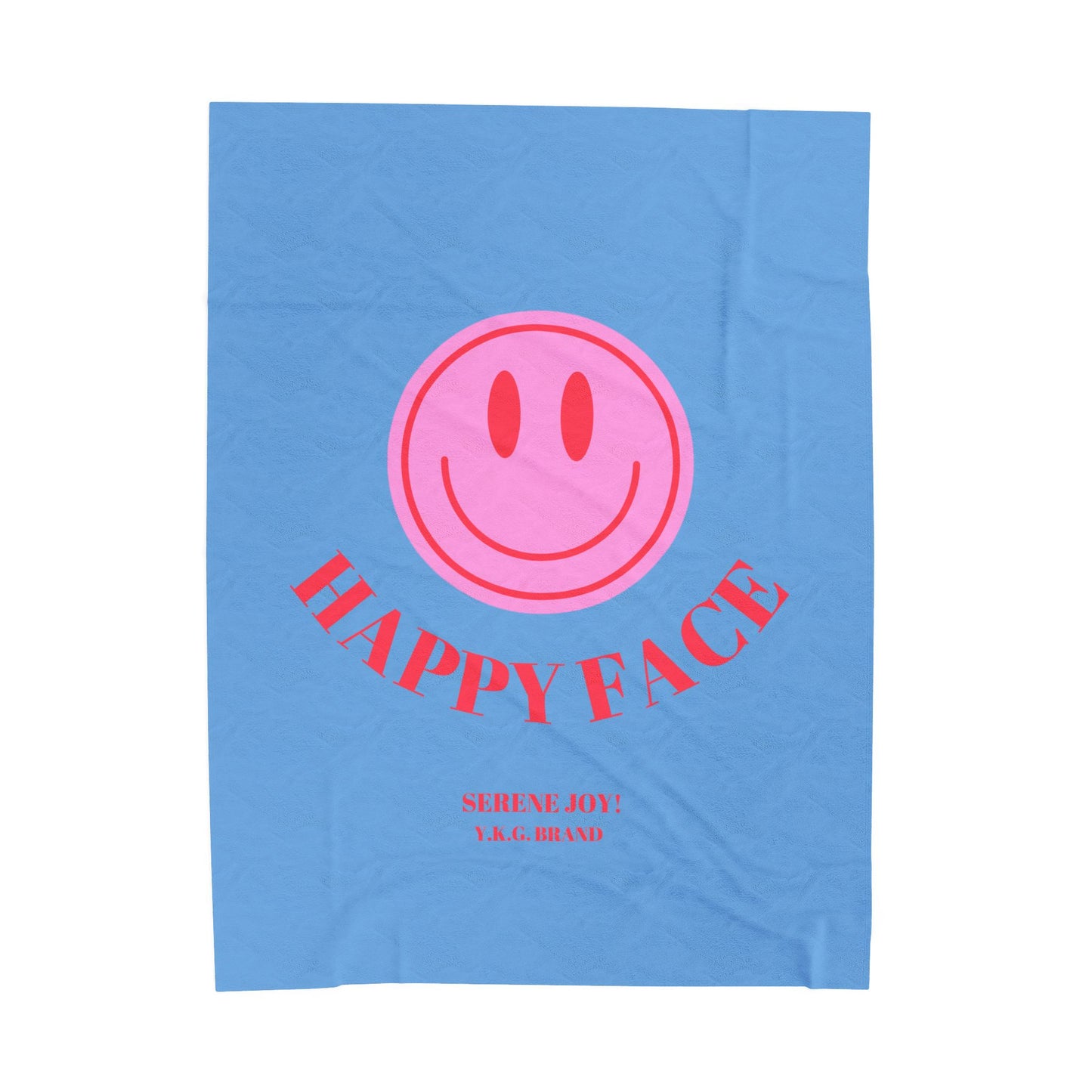 "Happy Face" Velveteen Plush Blanket