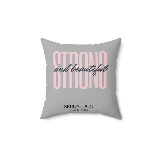 Strong and Beautiful Spun Polyester Square Pillow