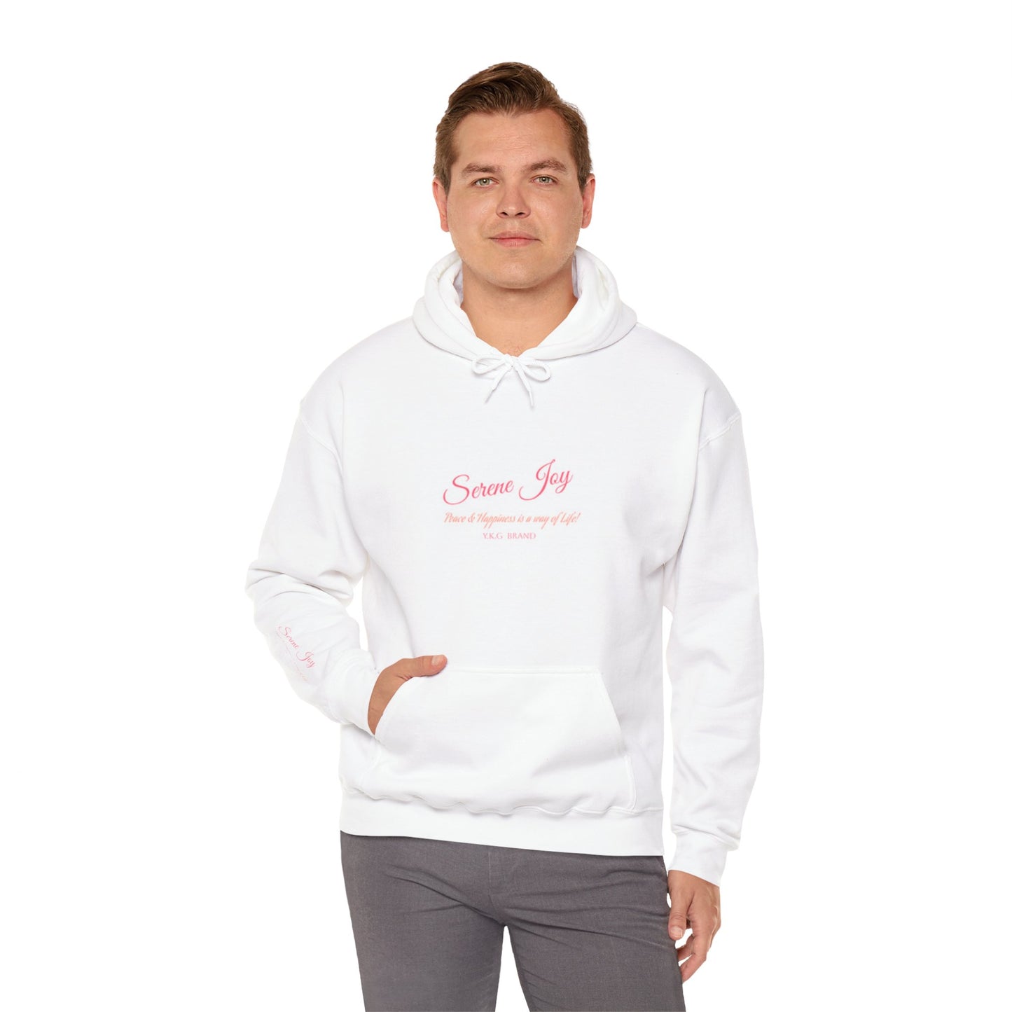 Serene joy-Human Tag-Hooded Sweatshirt