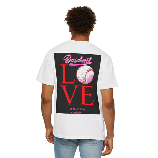 "Baseball Love" Unisex Garment-Dyed T-shirt