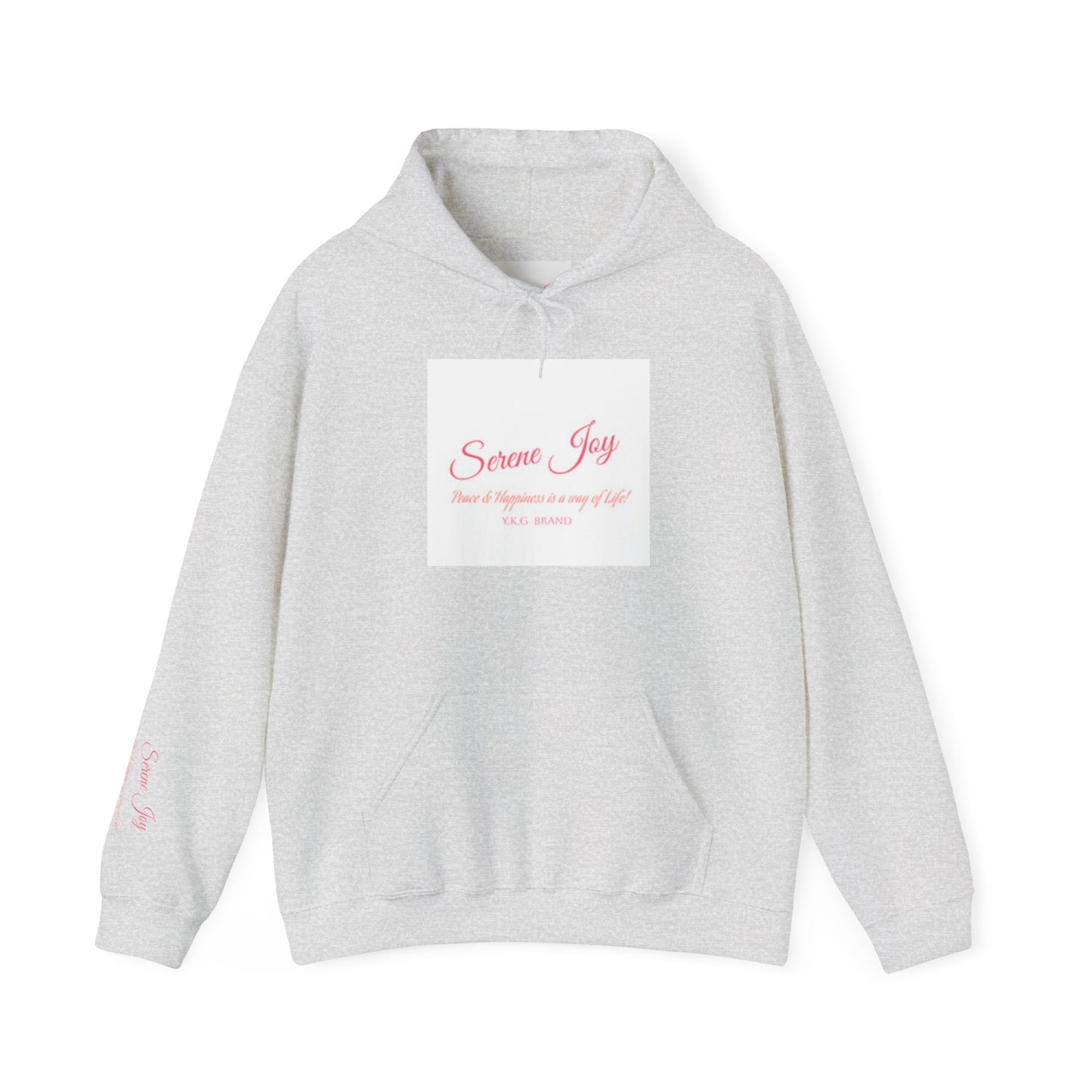 Serene joy-Human Tag-Hooded Sweatshirt