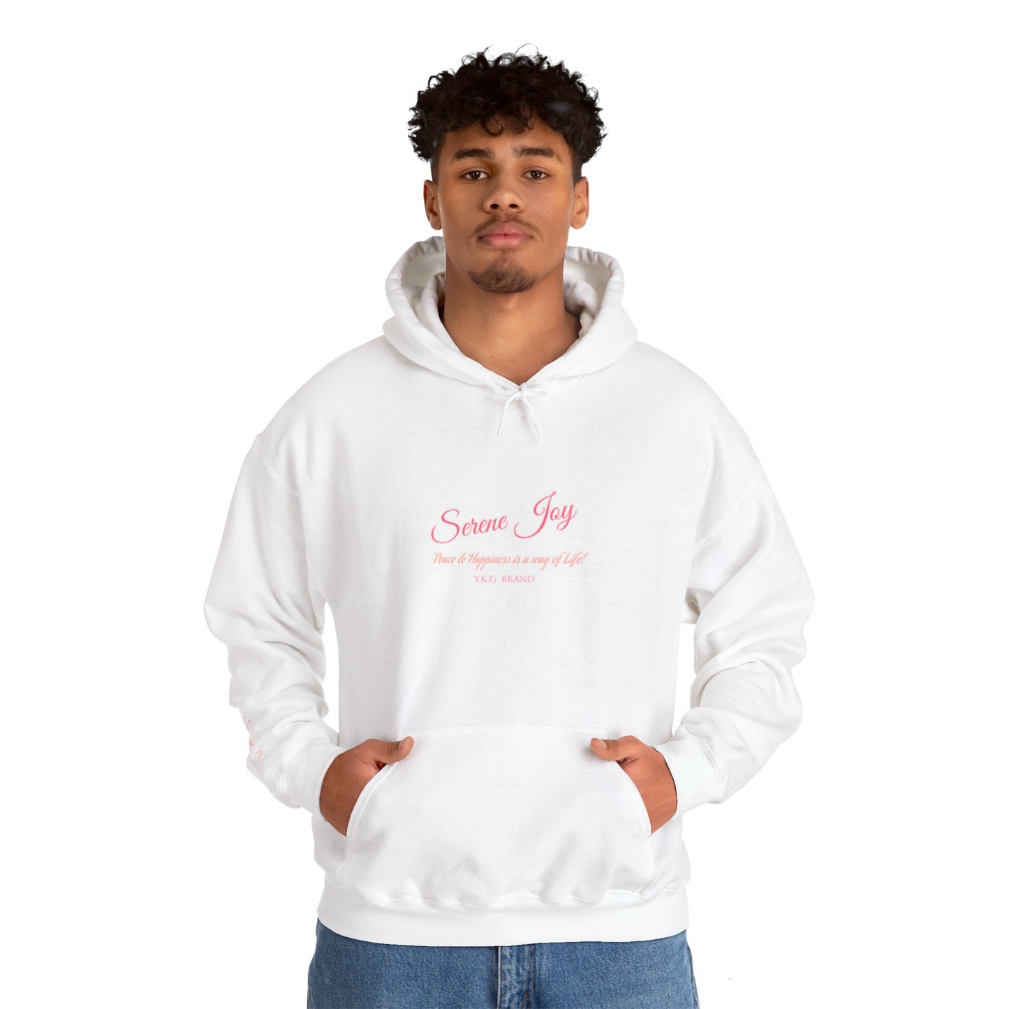 Serene joy-Human Tag-Hooded Sweatshirt