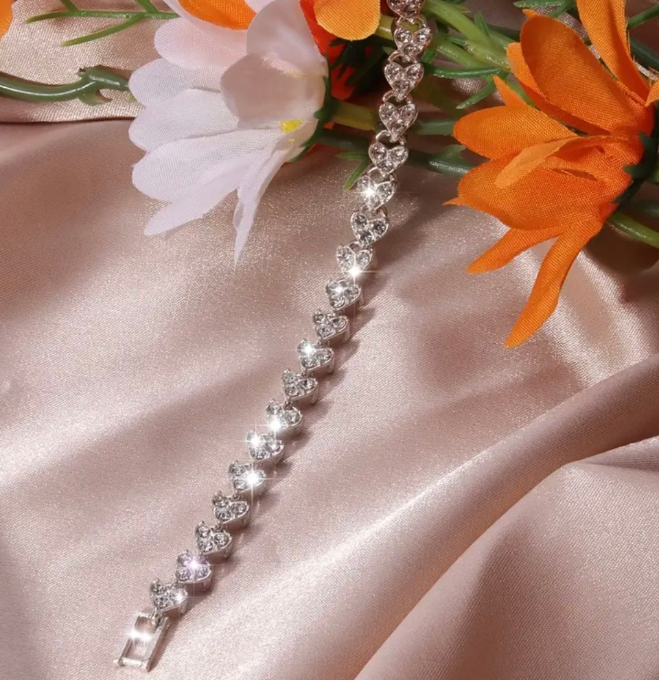 Rhinestone Tennis Bracelet