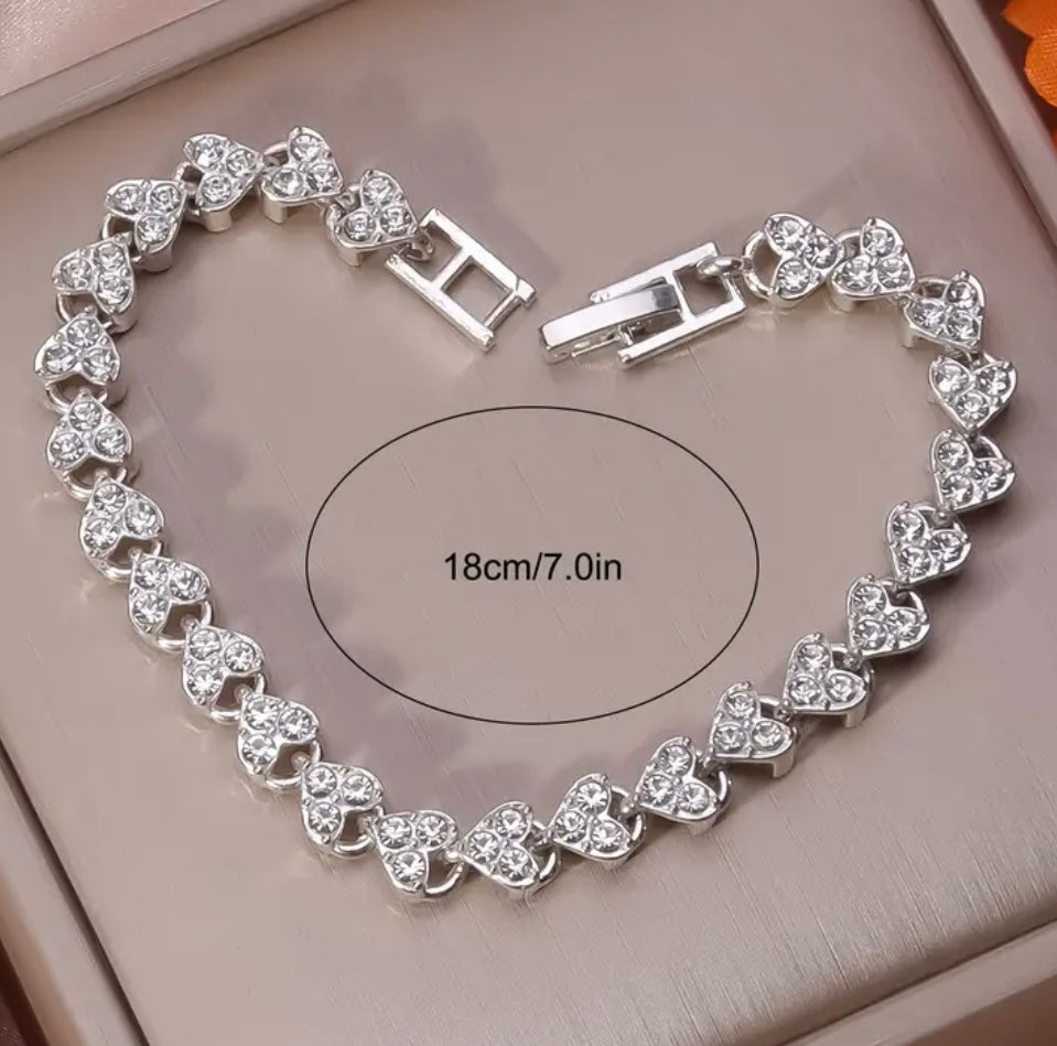 Rhinestone Tennis Bracelet