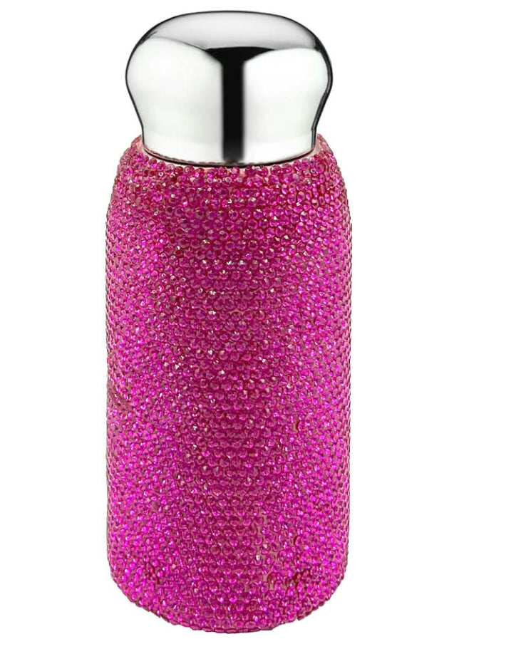 Bling Studded 8oz Stainless Insulated  Steel Water Bottles